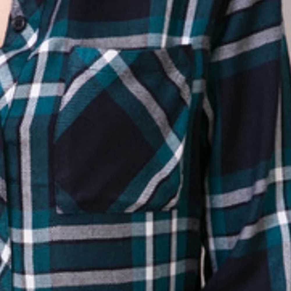Rails Hunter Spruce And Teal Plaid Button-Down Shirt - Picture 3 of 8
